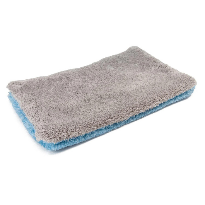 [Double Wide] Extra-Long Microfiber Wash Pad (9" x 16", 700gsm) Blue/Gray - 2 pack