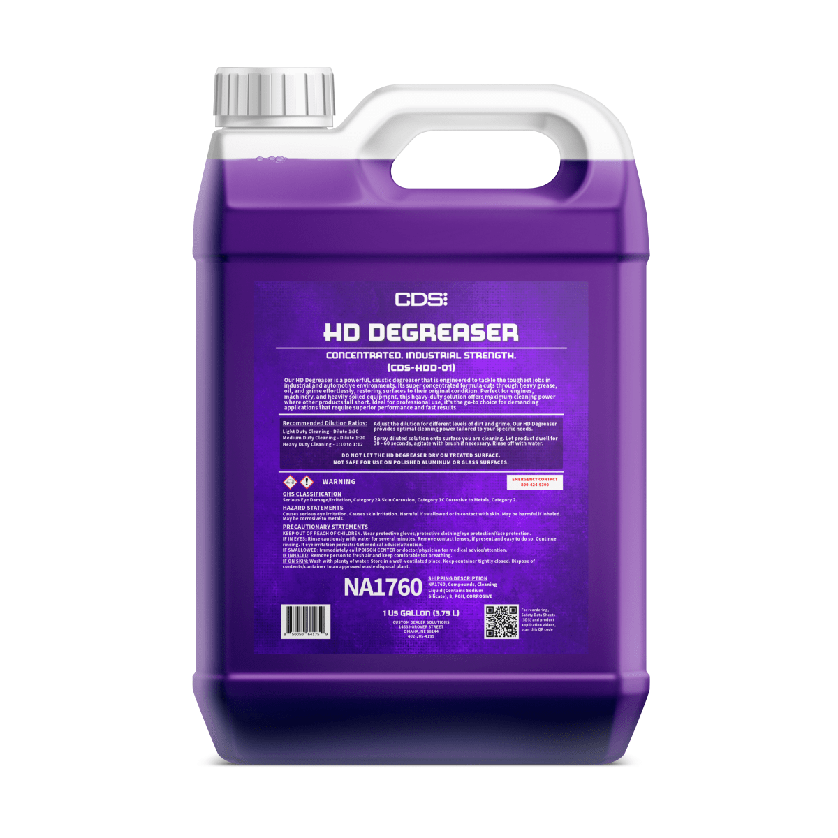 HD Industrial Strength Degreaser - Custom Dealer Solutions - CDS - HDD - 01
