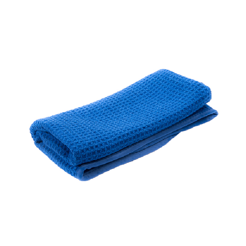 16" x 24" Silk Edge Waffle Weave Towels (Blue) - 12 Pack - Custom Dealer Solutions - WAF1624 - 12