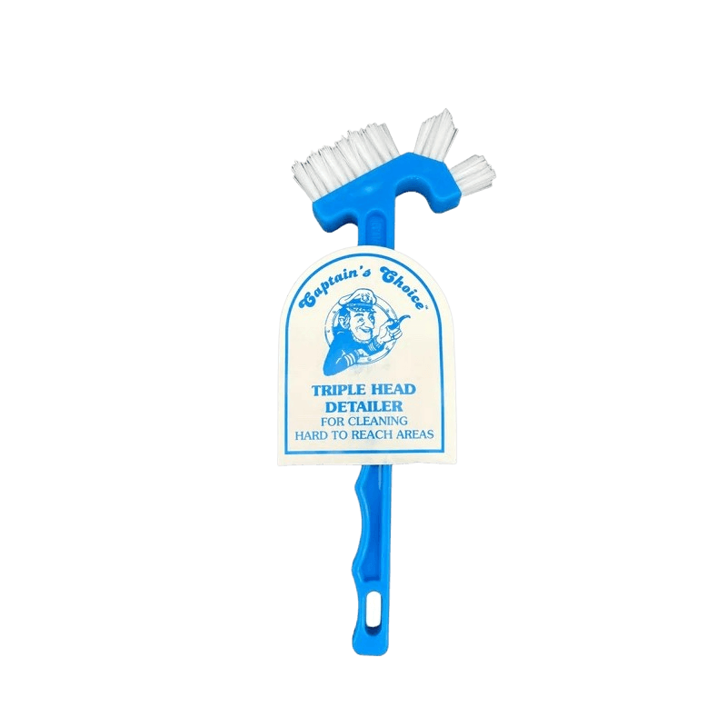 Triple Head Detail Scrub Brush - Custom Dealer Solutions - ICM - 288