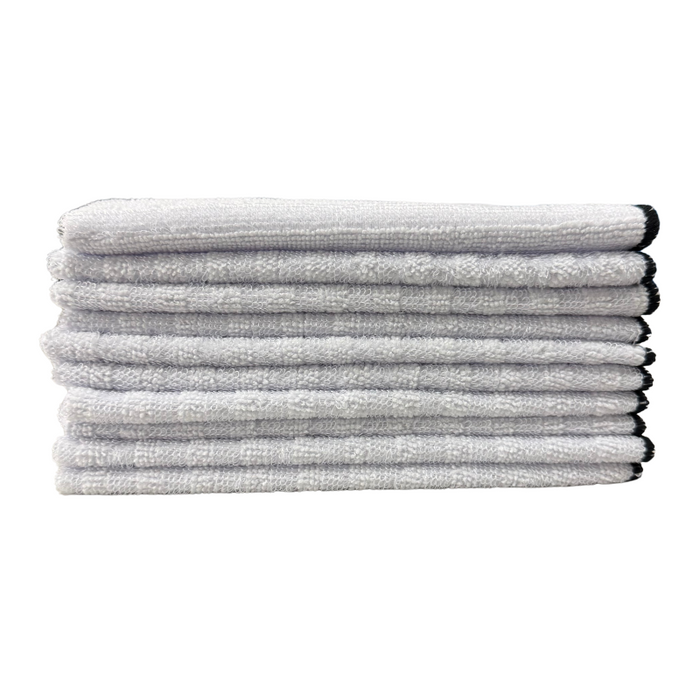 16" x 16" White 250GSM Interior Scrubbing Towels - 10 Pack