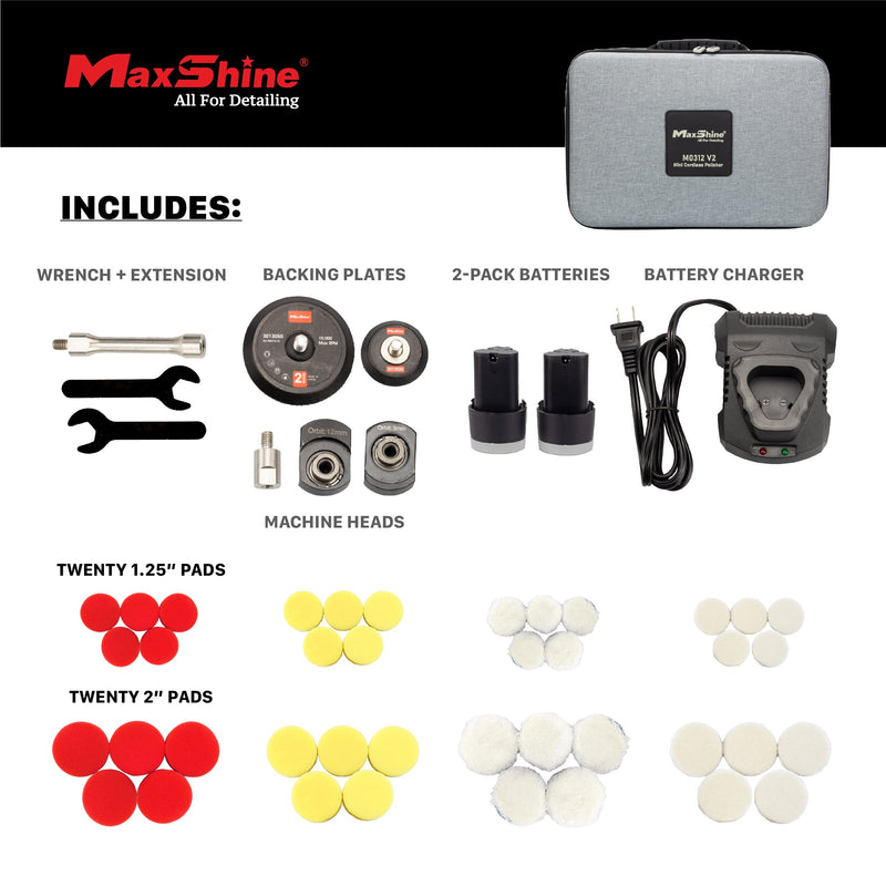 Cordless Dual Action Polisher | M0312 V2 - Cordless Hybrid Rotary & DA
