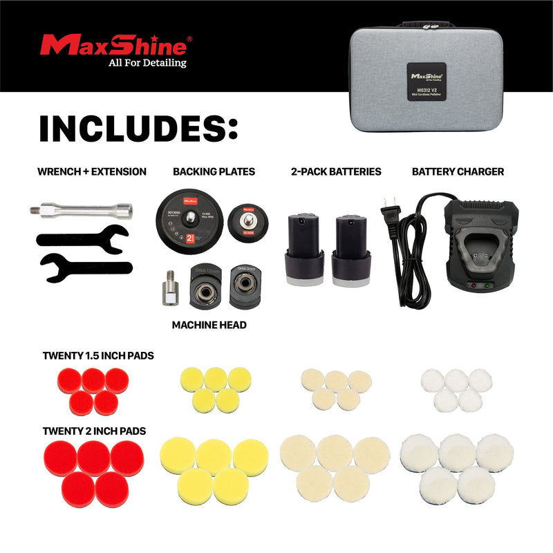 Cordless Dual Action Polisher | M0312 V2 - Cordless Hybrid Rotary & DA