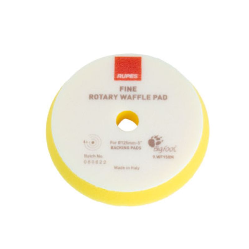 Rupes Rotary Fine Waffle Foam Pad (Yellow)