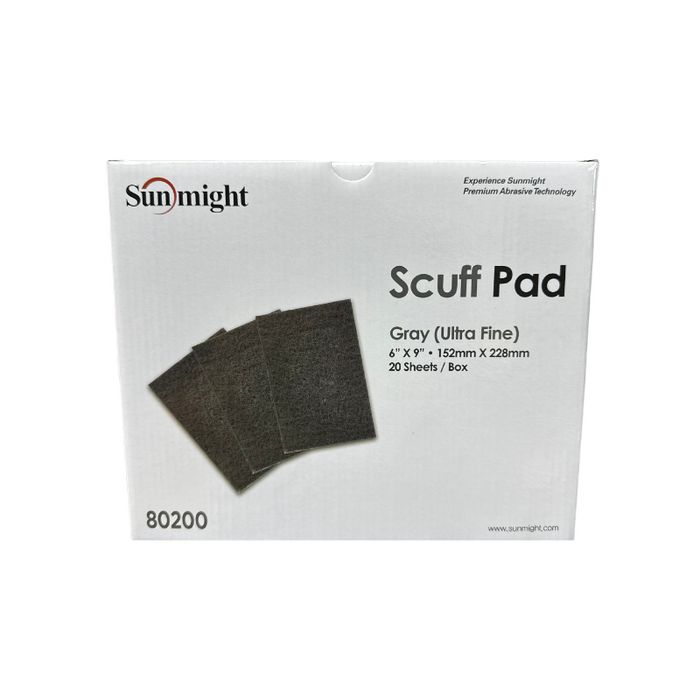 Sunmight 6" x 9" Scuff Pads Gray Ultra Fine 20/Box