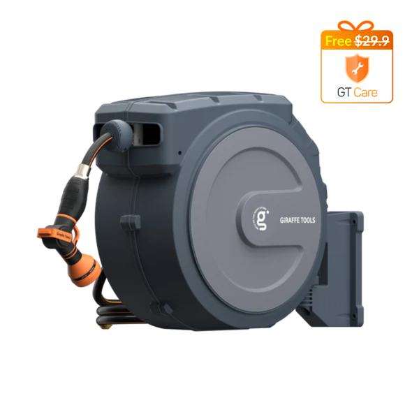 Giraffe Tools Retractable Garden Hose Reel-1/2in-130ft