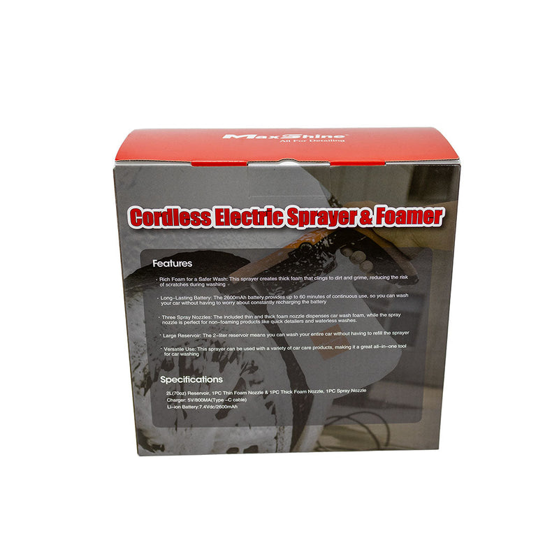 Maxshine Cordless Electric Sprayer & Foamer