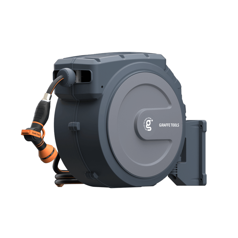 Giraffe Tools Retractable Garden Hose Reel-1/2in-130ft