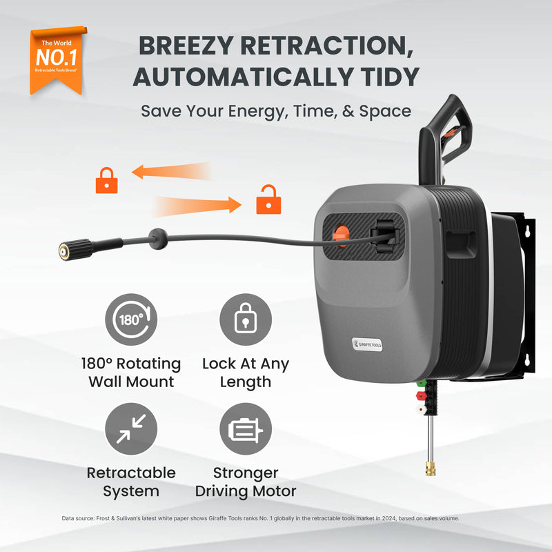 Giraffe Tools Grandfalls Retractable Pressure Washer G20