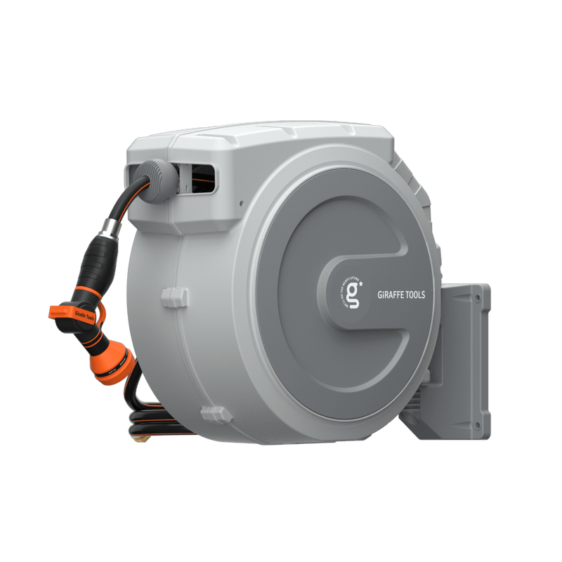Giraffe Tools Retractable Garden Hose Reel-1/2in-130ft