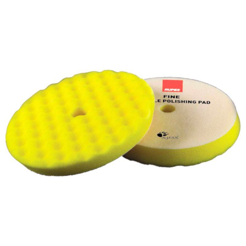 Rupes Rotary Fine Waffle Foam Pad (Yellow)