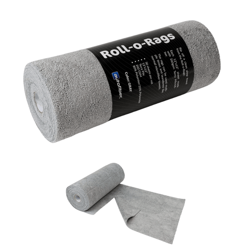 Autofiber [Roll - o - Rags] Microfiber Towels on a Roll 12" x 12" - 30/roll - Custom Dealer Solutions - TROLL260GY12 - 30