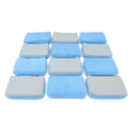 Autofiber Thin Saver Microfiber Coating Applicators (Terry & Suede, Plastic Barrier) - 12 Pack