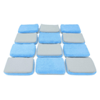 Autofiber Thin Saver Microfiber Coating Applicators (Terry & Suede, Plastic Barrier) - 12 Pack
