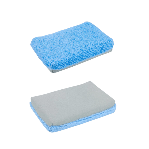 Autofiber Thin Saver Microfiber Coating Applicators (Terry & Suede, Plastic Barrier) - 12 Pack - Custom Dealer Solutions - SSTX101GYB - 12