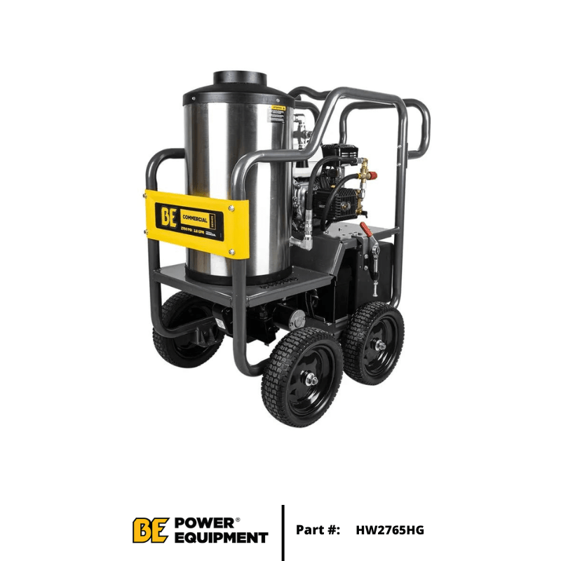 BE Commercial (HW2765HG) 2700 PSI (Gas - Hot Water) Pressure Washer w/ General Pump & Honda GX200 Engine - Custom Dealer Solutions - HW2765HG