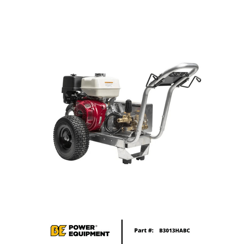 BE Industrial (B3013HABC) 3,000 PSI - 5 GPM Belt Drive Gas Pressure Washer w/ Honda GX390 Engine - Custom Dealer Solutions - B3013HABC