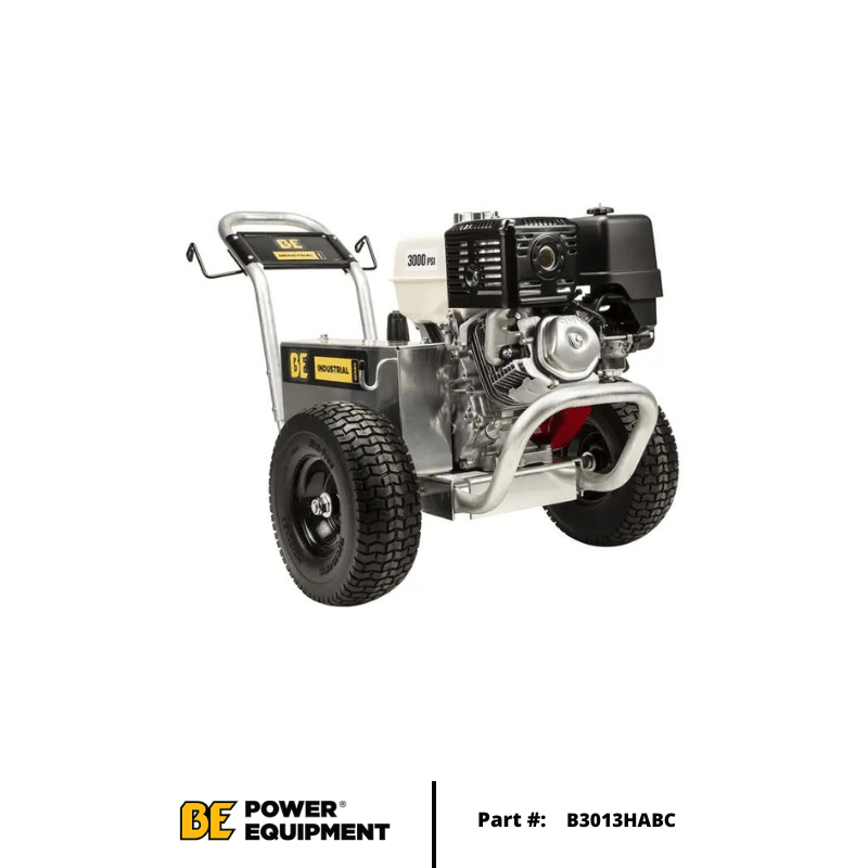 BE Industrial (B3013HABC) 3,000 PSI - 5 GPM Belt Drive Gas Pressure Washer w/ Honda GX390 Engine - Custom Dealer Solutions - B3013HABC