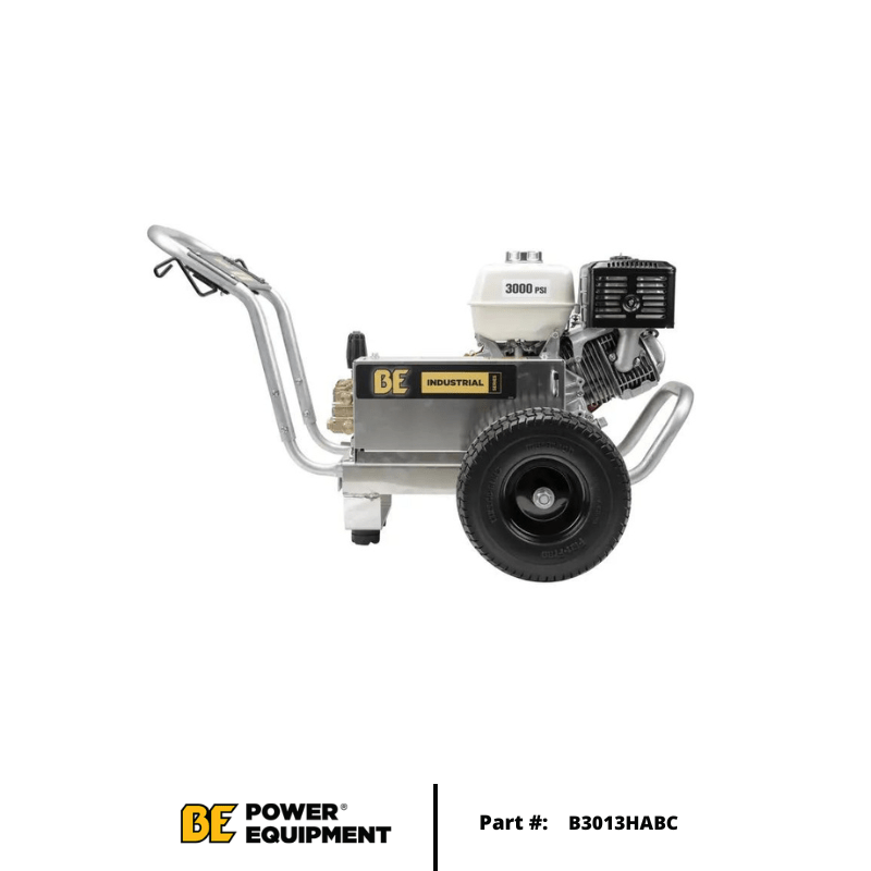 BE Industrial (B3013HABC) 3,000 PSI - 5 GPM Belt Drive Gas Pressure Washer w/ Honda GX390 Engine - Custom Dealer Solutions - B3013HABC