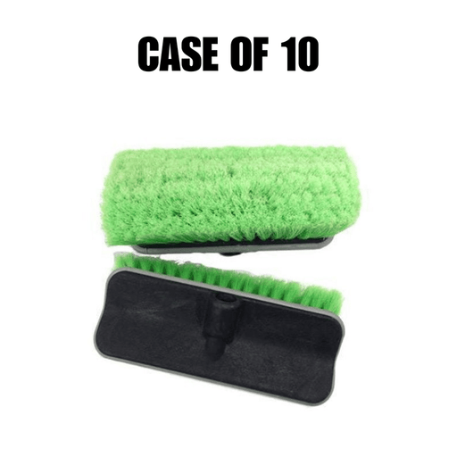 Commercial Tri - Head Car Wash Brush (Green) [Case of 10] - Custom Dealer Solutions - CTHWB - GRN - CS10
