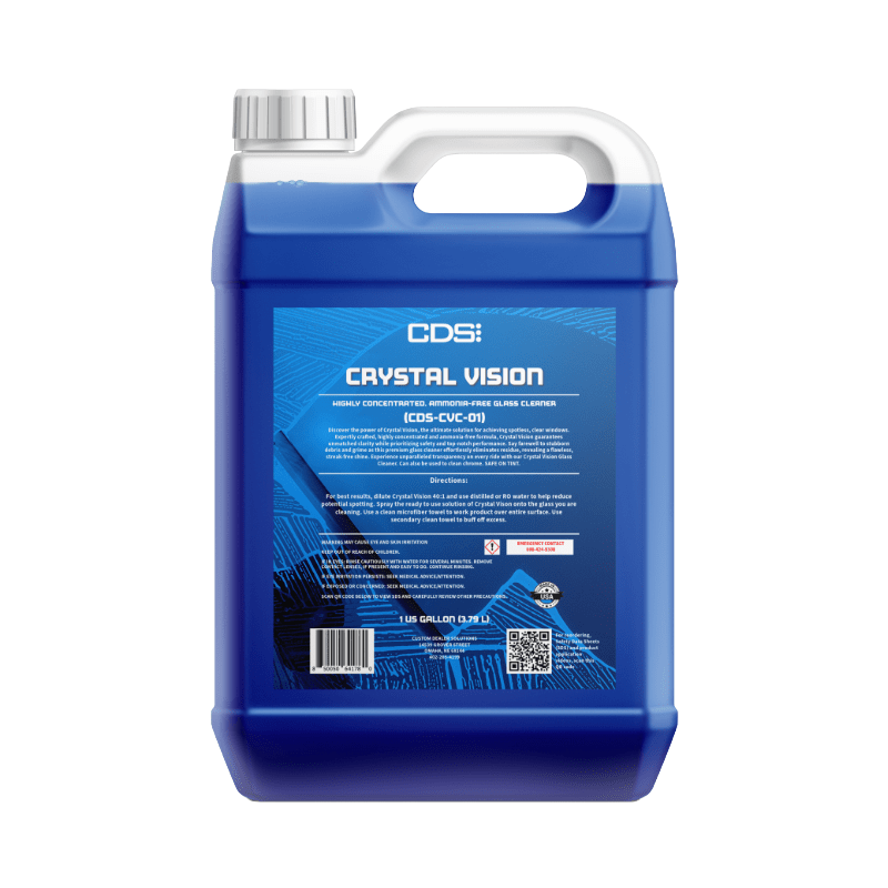 Crystal Vision Glass Cleaner (Concentrated) - Custom Dealer Solutions - CDS - CVC - 01