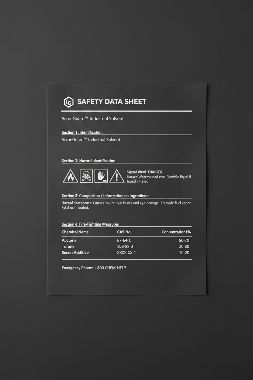 Safety Data Sheets (SDS)