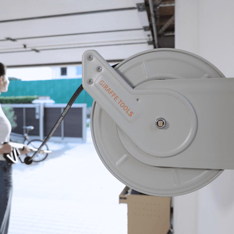 Giraffe Tools Retractable Pressure Hose Reel-1/4in