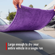 Maxshine 1200 GSM Purple Duo Twisted Loop Microfiber Drying Towel - Custom Dealer Solutions - 1196090P