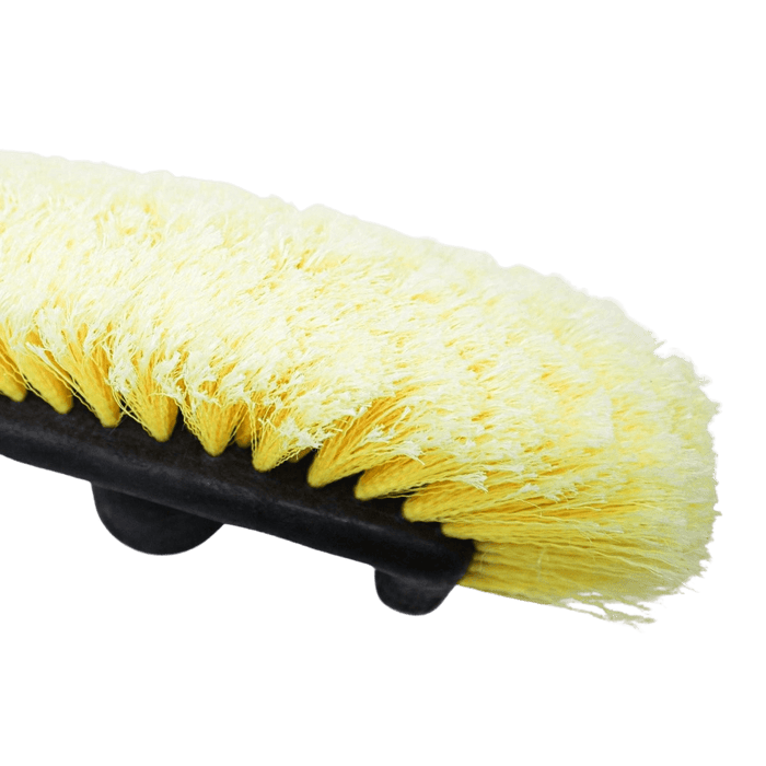 Medium - Soft 5 Corner Car Wash Brush Head (Yellow) [Case of 10] - Custom Dealer Solutions - MSCWBH - YLW - CS10