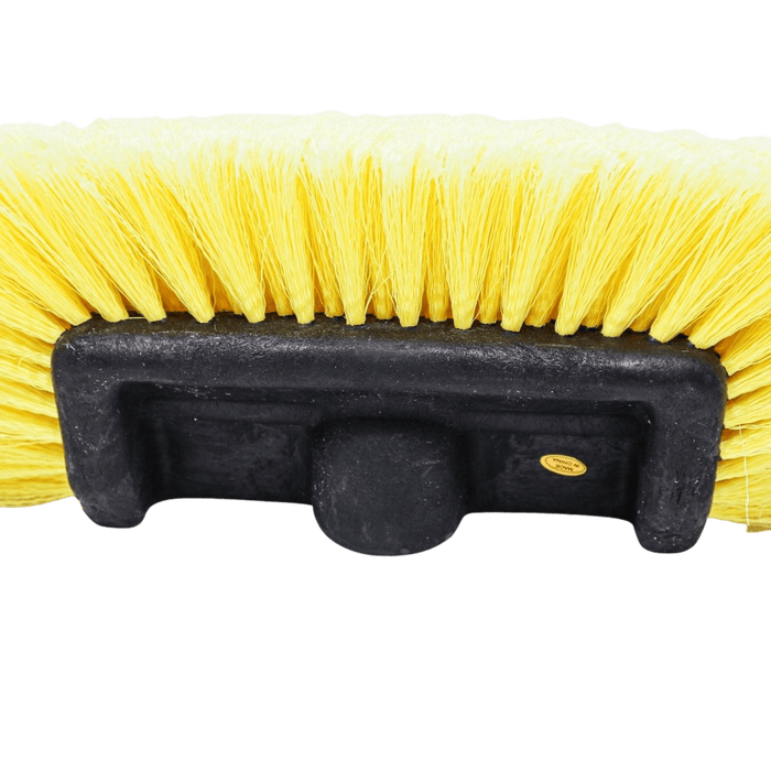 Medium - Soft 5 Corner Car Wash Brush Head (Yellow) [Case of 10] - Custom Dealer Solutions - MSCWBH - YLW - CS10