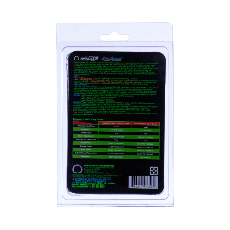 Nanoskin AutoScrub 7" x 7" Handy Clay Towel - Custom Dealer Solutions - AS - 007
