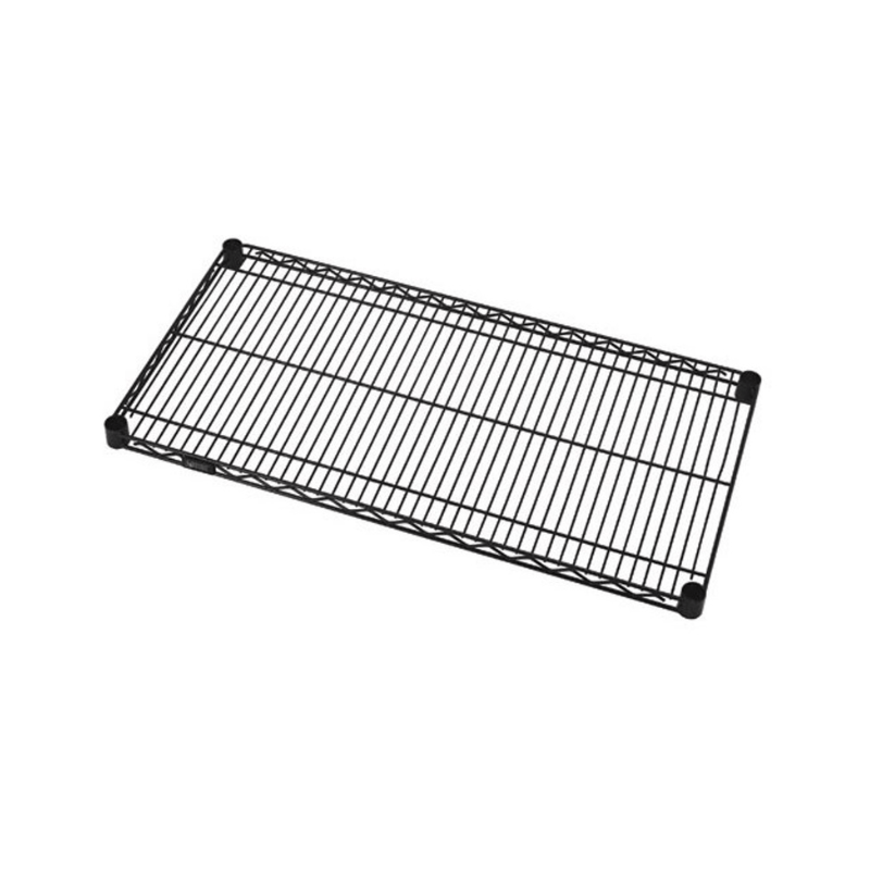 Quantum 1848BK Black Epoxy Wire Shelf 18" D x 48" W - Custom Dealer Solutions - 1848BK