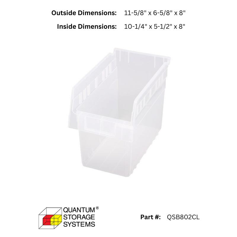 Quantum 36" x 12" x 39" Store - Max 8" Shelf Bin Wire Shelving System (4 Shelves) - Custom Dealer Solutions - WR4 - 39 - 1236 - 802CL