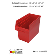 Quantum 36" x 12" x 39" Store - Max 8" Shelf Bin Wire Shelving System (4 Shelves) - Custom Dealer Solutions - WR4 - 39 - 1236 - 802RD