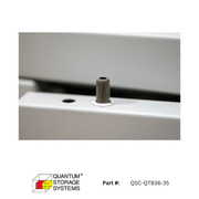 Quantum (QSC - QTB36 - 35) 35 Compartment Clear Bin Tip Out Cabinet - Custom Dealer Solutions - QSC - QTB36 - 35