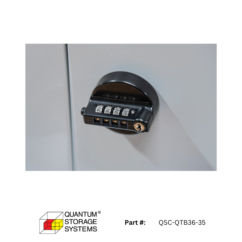 Quantum (QSC - QTB36 - 35) 35 Compartment Clear Bin Tip Out Cabinet - Custom Dealer Solutions - QSC - QTB36 - 35