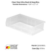 Quantum Storage Systems Clear View Ultra Stack & Hang Bins - Custom Dealer Solutions - QUS236CL