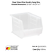 Quantum Storage Systems Clear View Ultra Stack & Hang Bins - Custom Dealer Solutions - QUS239CL