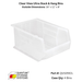 Quantum Storage Systems Clear View Ultra Stack & Hang Bins - Custom Dealer Solutions - QUS55CL