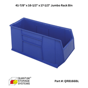 Quantum WRA86 - 2136C - 166BL 42" x 36" x 86" 5 Shelf Wire Shelving System w/ 8 Rack Bins - Custom Dealer Solutions - WRA86 - 2136C - 166BL