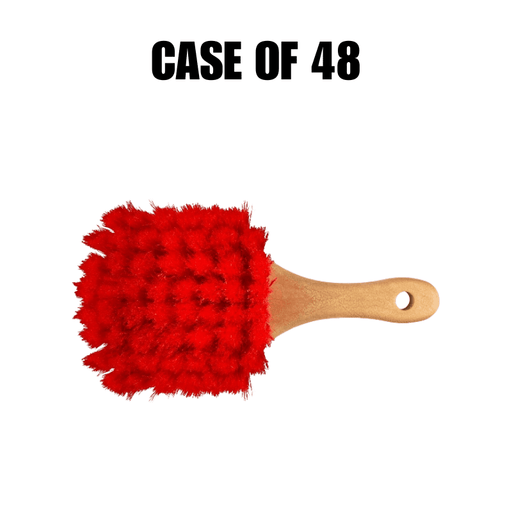 Soft Red Chemical Resistant Brush - 8 Inch [Case of 24] - Custom Dealer Solutions - SRCRB8 - CS24