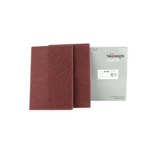 Sunmight 6" x 9" Scuff Pads Maroon Very Fine 20/Box - Custom Dealer Solutions - 80100