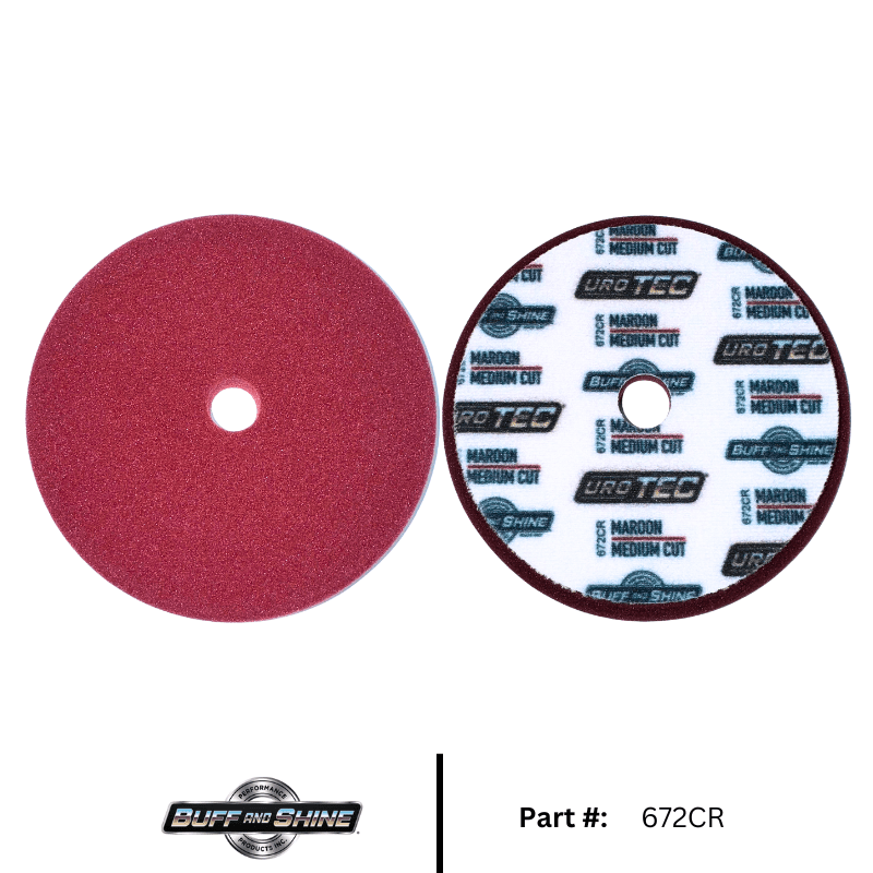 Uro Tec Maroon Medium Cut Foam Pad - Custom Dealer Solutions - 672CR