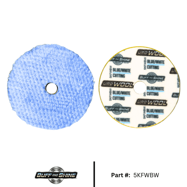 Uro Wool Blue/White Heavy Cutting Pad - Custom Dealer Solutions - 5KFWBW
