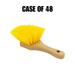 Yellow Stiff Utility Scrub Brush - 8 Inch [Case of 24] - Custom Dealer Solutions - YSUSB8 - CS24