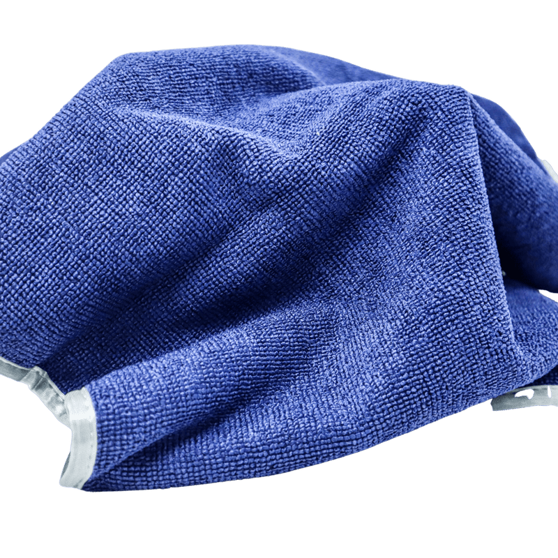 16" x 24" All Purpose Microfiber Towels w/ Silk Wrapped Gray Edge - 12 Pack - Custom Dealer Solutions - DPMT - BG - 12