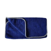 16" x 24" All Purpose Microfiber Towels w/ Silk Wrapped Gray Edge - 12 Pack - Custom Dealer Solutions - DPMT - BG - 12