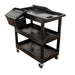 32" x 18" Tub Cart - Three Shelves w/ Outrigger Utility Cart Bins - Custom Dealer Solutions - EC111 - B - OUTRIG