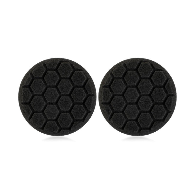 4" Black Finishing Hex Faced Foam Grip Pad - 2 Pack - Custom Dealer Solutions - 420RH