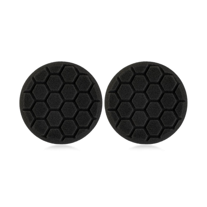 4" Black Finishing Hex Faced Foam Grip Pad - 2 Pack - Custom Dealer Solutions - 420RH